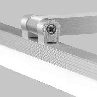 Modern Gold Rectangular Wall-Mounted Vanity Light Zawala Image - 11