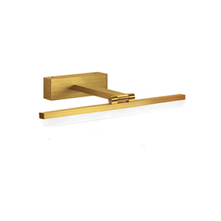 Modern Gold Rectangular Wall-Mounted Vanity Light Zawala Image - 6