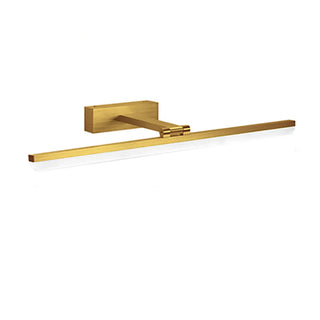 Modern Gold Rectangular Wall-Mounted Vanity Light Zawala Image - 9