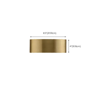ZOWALA - Modern Gold Rectangular Up Down Wall Light #size