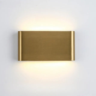 ZOWALA - Modern Gold Rectangular Up Down Wall Light Image - 5