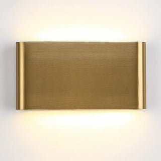 ZOWALA - Modern Gold Rectangular Up Down Wall Light Image - 9
