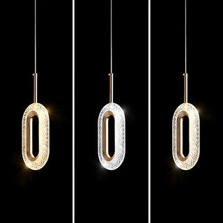 Luxury Gold Ring Acrylic Bedroom Pendant Light Set Zawala Image - 17