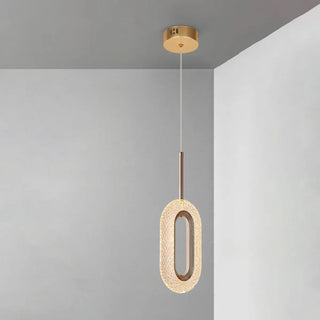 Luxury Gold Ring Acrylic Bedroom Pendant Light Set Zawala Image - 7