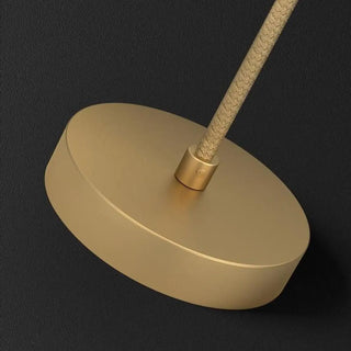 ZOWALA - Modern Bedroom Gold Ring Crystal Globe Pendant Light Image - 7