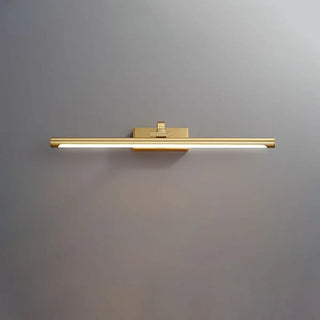 Simple Rotatable Brass Long Bar Vanity Mirror Light Zawala Image - 8