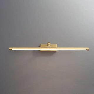 Simple Rotatable Brass Long Bar Vanity Mirror Light Zawala Image - 9