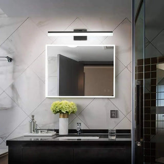 Rotatable Gold Modern Rectangular LED Vanity Light Zowala Image - 2