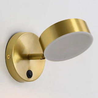 Modern Brass Adjustable Cylindrical LED Wall Sconce Zawala Image - 11