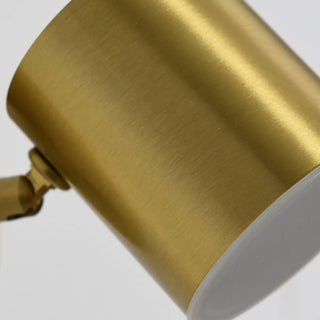 Modern Brass Adjustable Cylindrical LED Wall Sconce Zawala Image - 12