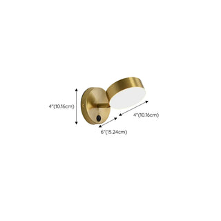 Modern Brass Adjustable Cylindrical LED Wall Sconce Zawala Image - 15