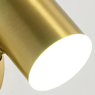 Modern Brass Adjustable Cylindrical LED Wall Sconce Zawala Image - 9