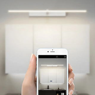 ZOWALA - Bathroom Modern Metal Straight LED Mirror Vanity Light Image - 8