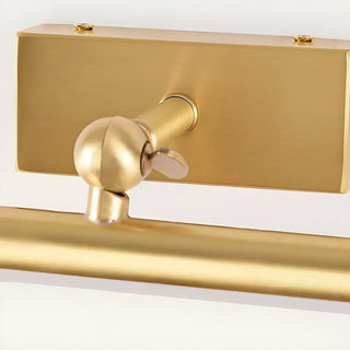Cylinder Modern Gold Metal Mirror LED Vanity Light Zawala Image - 12