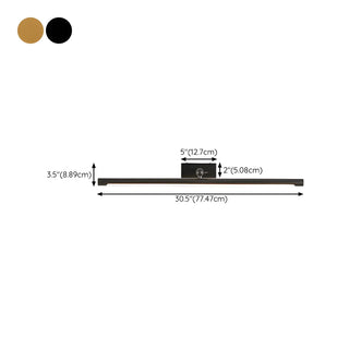 Cylinder Modern Gold Metal Mirror LED Vanity Light Zawala Image - 17
