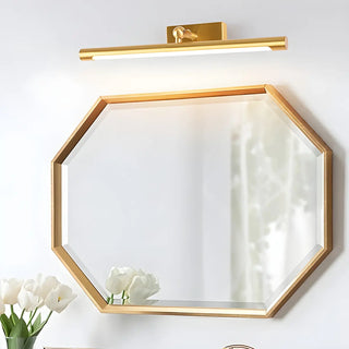 Cylinder Modern Gold Metal Mirror LED Vanity Light Zawala Image - 4