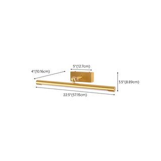 ZOWALA - Modern Gold Tube LED Bathroom Vanity Wall Light Image - 17