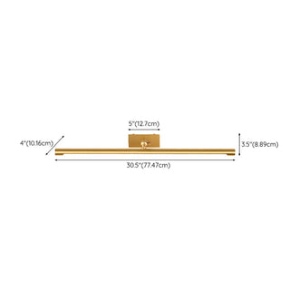 ZOWALA - Modern Gold Tube LED Bathroom Vanity Wall Light Image - 18