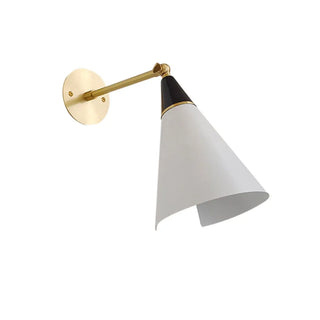 Adjustable Gold Cone Swing Arm LED Wall Sconce Zawala Image - 13