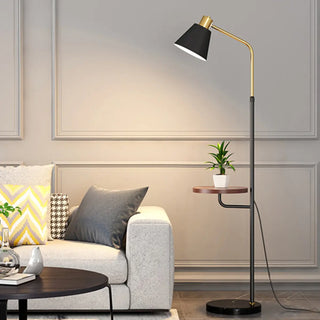 Adjustable Marble Side Table Modern Cone Floor Lamp Zawala Image - 10