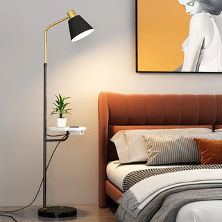 Adjustable Marble Side Table Modern Cone Floor Lamp Zawala Image - 13