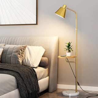 Adjustable Marble Side Table Modern Cone Floor Lamp Zawala Image - 15