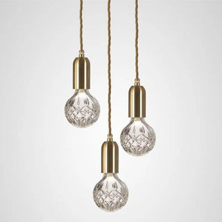 ZOWALA - Modern Dining Room Clear Glass Ball Pendant Light Image - 4