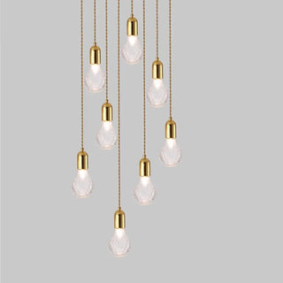 ZOWALA - Modern Dining Room Clear Glass Ball Pendant Light Image - 8