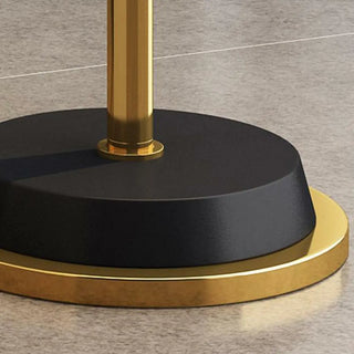 Modern Gold and White Finish Barrel Metal Floor Lamp Zawala Image - 13