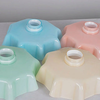 Yellow Scalloped Ceramic Shade Gold Arm Wall Sconce Zawala Image - 11