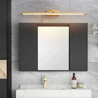 Adjustable Golden Linear Bathroom Vanity Mirror Light Zawala Image - 1