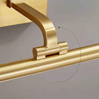 Adjustable Golden Linear Bathroom Vanity Mirror Light Zawala Image - 10