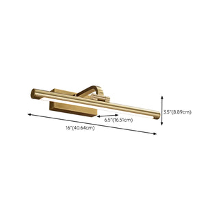 Adjustable Golden Linear Bathroom Vanity Mirror Light Zawala #size
