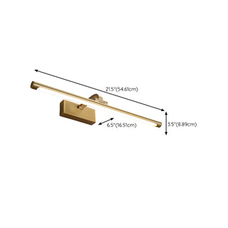 Adjustable Golden Linear Bathroom Vanity Mirror Light Zawala Image - 12