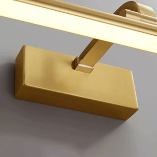 Adjustable Golden Linear Bathroom Vanity Mirror Light Zawala Image - 9