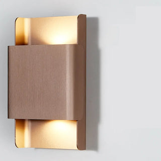 Modern Metal Rectangular Up Down Wall Sconce Image - 10