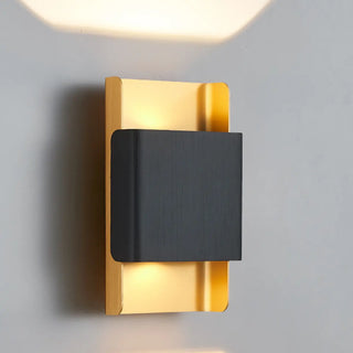 Modern Metal Rectangular Up Down Wall Sconce Image - 11