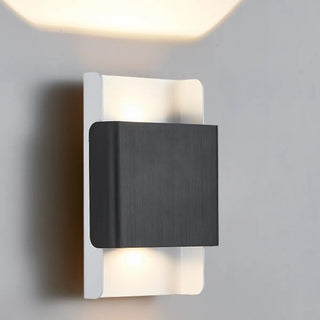 Modern Metal Rectangular Up Down Wall Sconce Image - 7