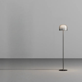 ZOWALA - Modern Chrome Clear Glass Dome LED Bulb Floor Lamp Image - 10
