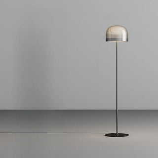 ZOWALA - Modern Chrome Clear Glass Dome LED Bulb Floor Lamp Image - 11