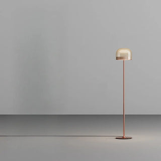ZOWALA - Modern Chrome Clear Glass Dome LED Bulb Floor Lamp Image - 8