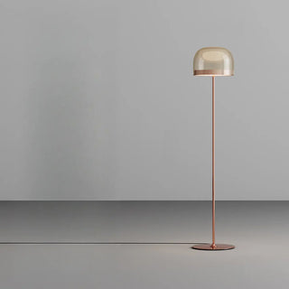 ZOWALA - Modern Chrome Clear Glass Dome LED Bulb Floor Lamp Image - 9