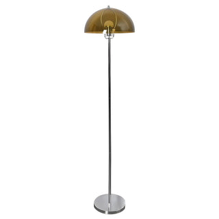 ZOWALA - Modern Green Acrylic Dome Chrome Floor Lamp Image - 21