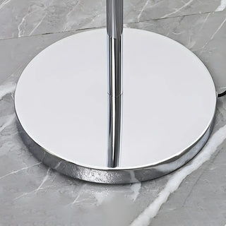 ZOWALA - Modern Green Acrylic Dome Chrome Floor Lamp Image - 9