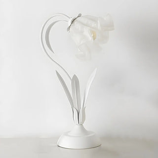 Bedroom Elegant Green Tulip Flower Glass Table Lamp Zawala Image - 11