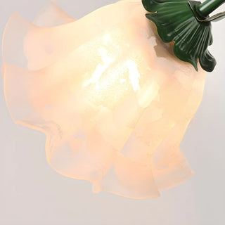 Bedroom Elegant Green Tulip Flower Glass Table Lamp Zawala Image - 13