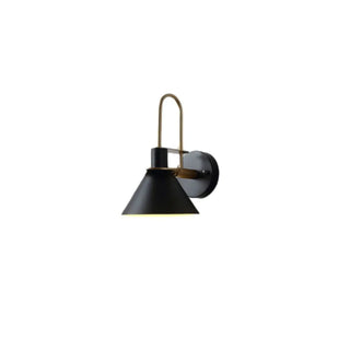 Industrial Black Cone Bedside Metal Wall Sconce Zawala Image - 10