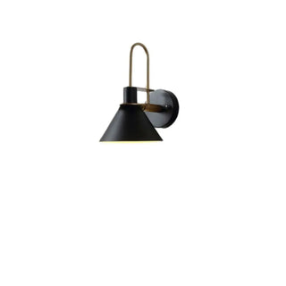 Industrial Black Cone Bedside Metal Wall Sconce Zawala Image - 12