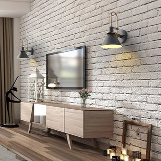 Industrial Black Cone Bedside Metal Wall Sconce Zawala Image - 4