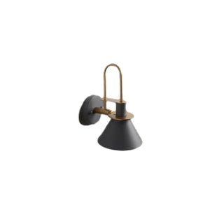Industrial Black Cone Bedside Metal Wall Sconce Zawala Image - 7